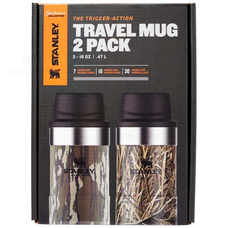 Stanley Classic Trigger-Action Travel Mug Twin Pack | 16 OZ Coffee & Tea | USA_S1525