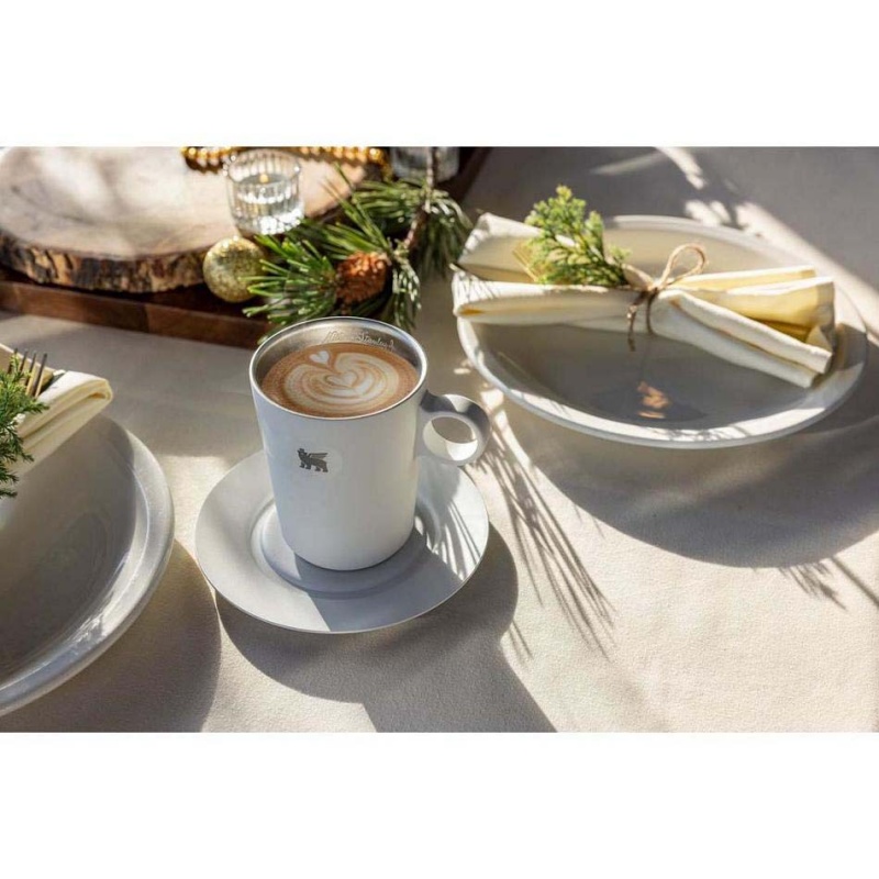 Stanley The DayBreak Café Latte Cup & Stillness Saucer | 10.6 OZ Coffee & Tea | USA_S1908